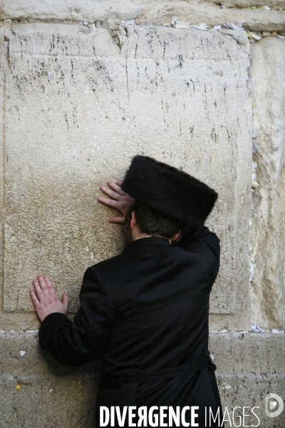 Le mur des lamentations, a jerusalem.