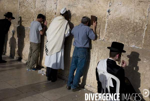 Le mur des lamentations, a jerusalem.