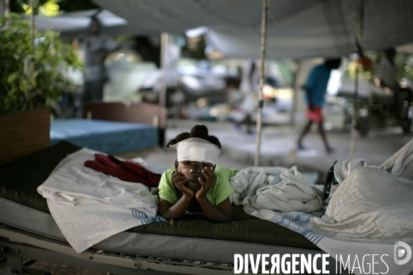 Seisme en haiti. hopital general de port-au-prince.