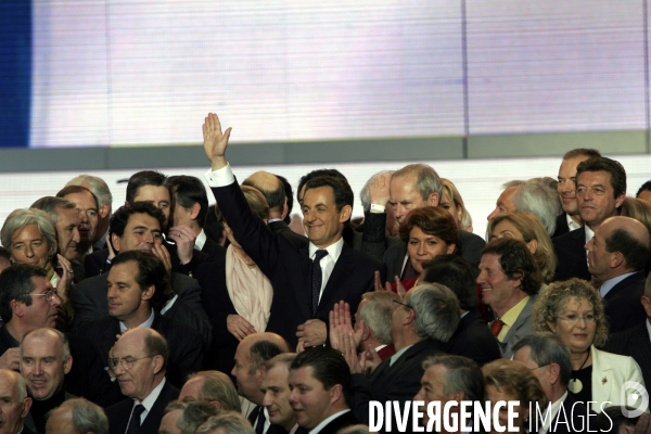 Congres d investiture du candidat UMP Nicolas Sarkozy pour la presidentielle 2007
