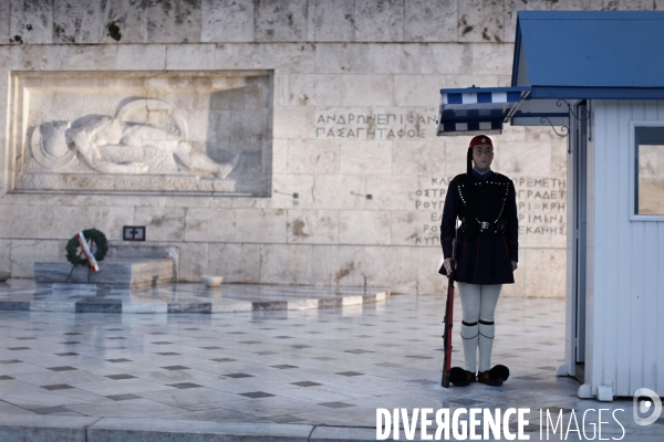 Le parlement grec a athenes.