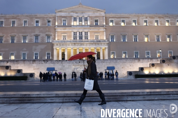 Le parlement grec a athenes.