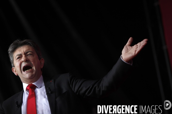 Rassemblement a l appel du front de gauche contre le vote au second tour du president sarkozy.