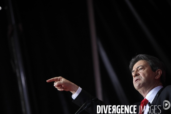 Rassemblement a l appel du front de gauche contre le vote au second tour du president sarkozy.