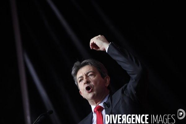 Rassemblement a l appel du front de gauche contre le vote au second tour du president sarkozy.