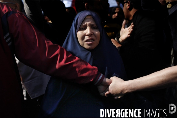 Manifestation des partisants du president hosni moubarak au caire.