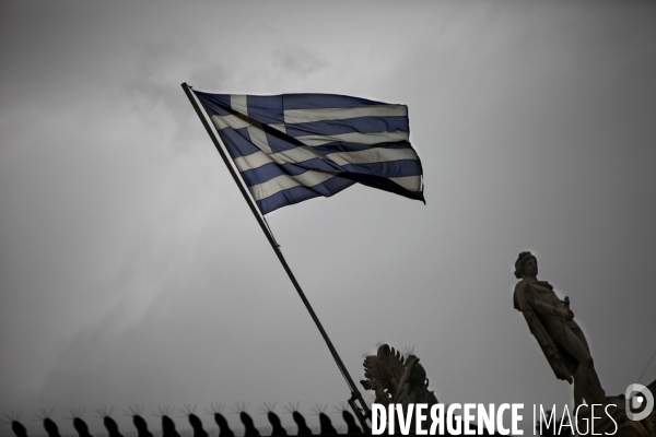 Illustrations: crise economique en grece.