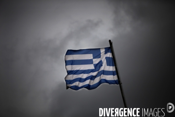 Illustrations: crise economique en grece.