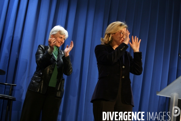 Dernier meeting de francoise de panafieu avant le premier tour des elections municipales.