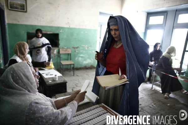 Elections presidentielles afghanes: vote du 1er tour a kaboul.