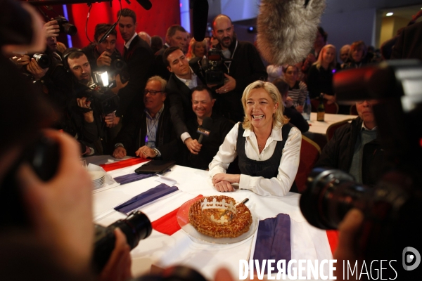 Galette presidentielle du front national a sain-denis.