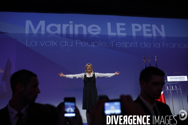 Galette presidentielle du front national a sain-denis.