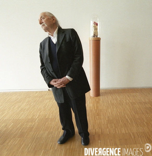 Ettore Sotsass en visite à Beaubourg