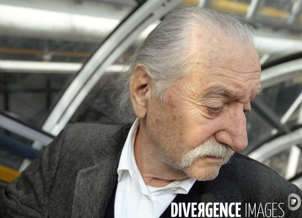 Ettore Sotsass en visite à Beaubourg