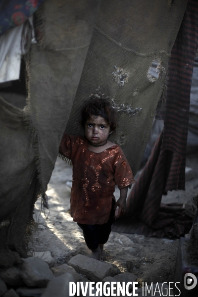 Camps de refugies parwan a la sortie de kaboul.