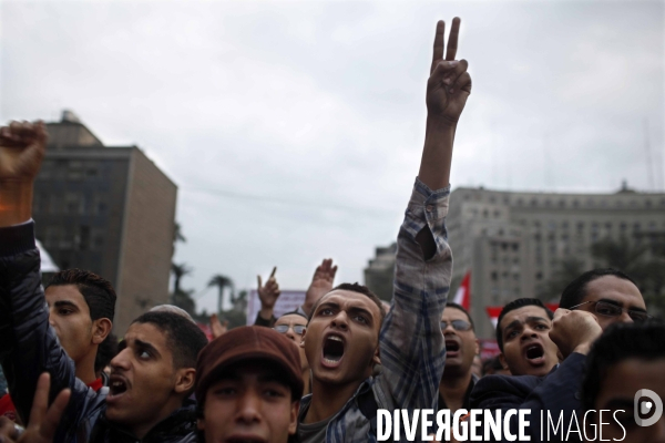 Demonstration in tahrir square.