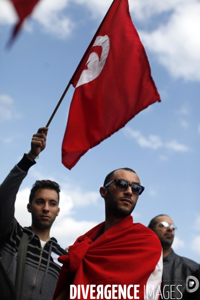 Manifestation a tunis pour la laicite en tunisie.