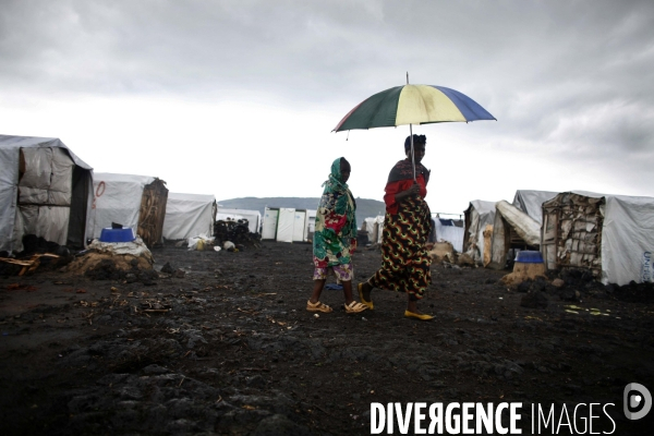 Camps de refugies de kibati, pres de goma, dans la region nord-kivu de la republique democratique du congo..