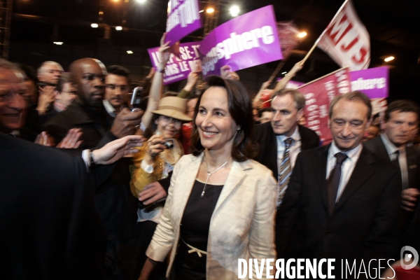 Reunion publique, dans le 13eme arrondissement de Paris, de Segolene Royal, candidate a la presidentielle 2007.