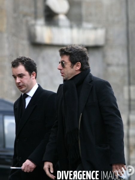 Ceremonie d enterrement du chanteur carlos, a l eglise saint germain des pres.