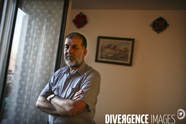 Portrait de amin wardak, ancien chef moudjahid, refugie en france depuis 1995.
