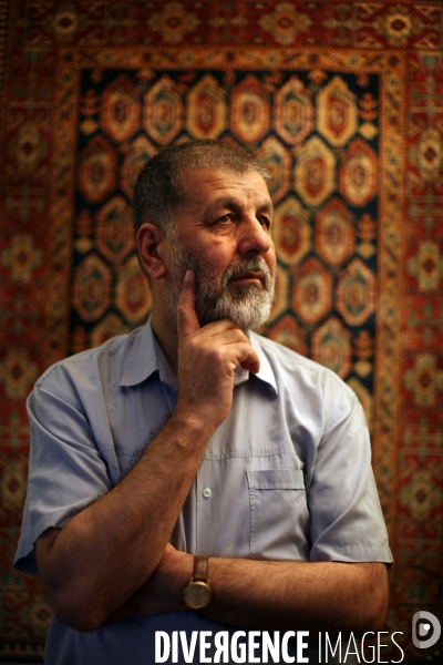 Portrait de amin wardak, ancien chef moudjahid, refugie en france depuis 1995.