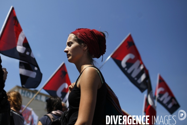 Manifestation contre le sommet du g8 au havre.