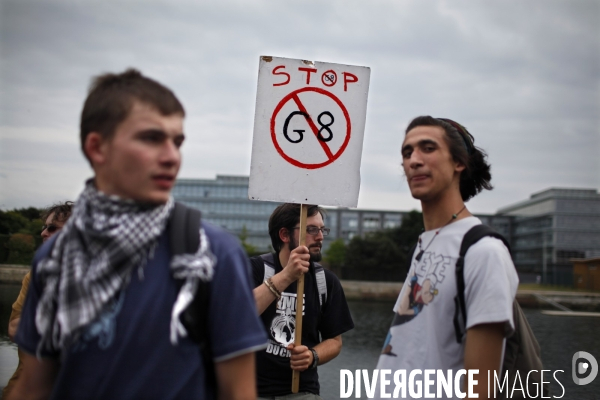 Manifestation contre le sommet du g8 au havre.