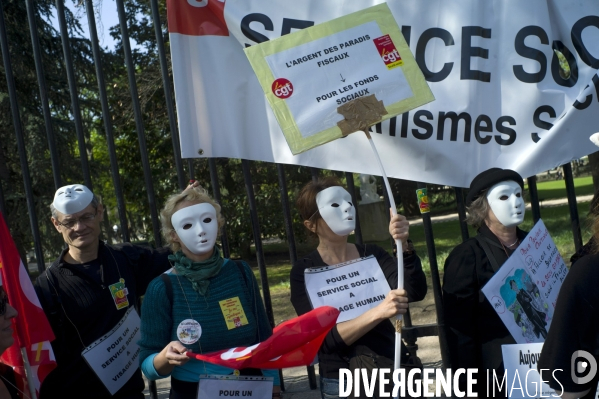 Manifestation contre l austerite.