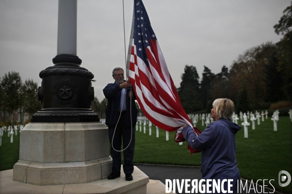 Le cimetiere americain aisne-marne de la premiere guerre mondiale, a belleau.