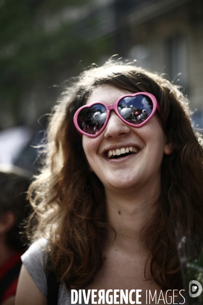 Manifestation traditionnelle du 1er mai des salaries.