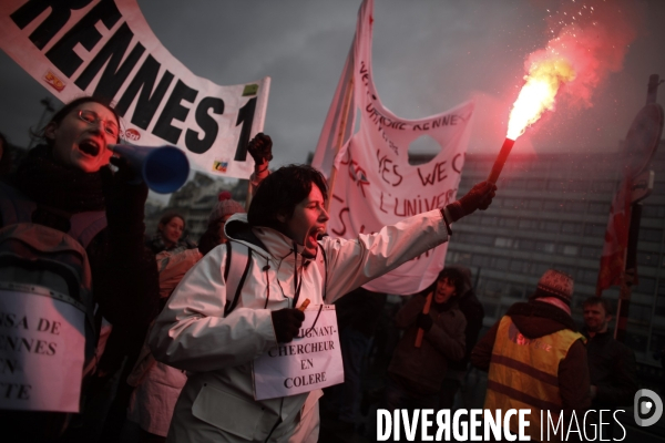 Manifestation nationale des enseignants chercheurs