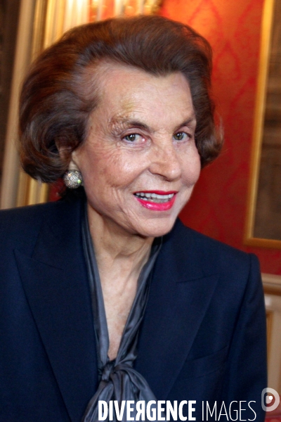 La proprietaire de l oreal, liliane bettencourt.