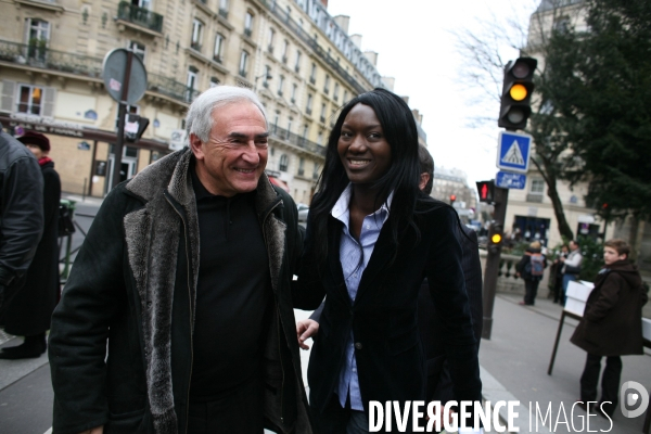 Dominique Strauss Kahn, the FMI s president and Seybah Dagoma