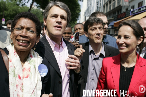 La candidate PS aux legislatives. circonscription de Georges Pau-Langevin