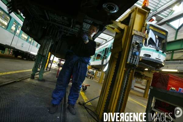 Atelier de reparation des rames de metros, bobigny.