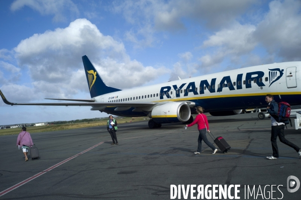 Avion de la compagnie aerienne low cost, ryanair.