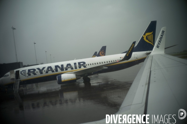 Avion de la compagnie aerienne low cost, ryanair.