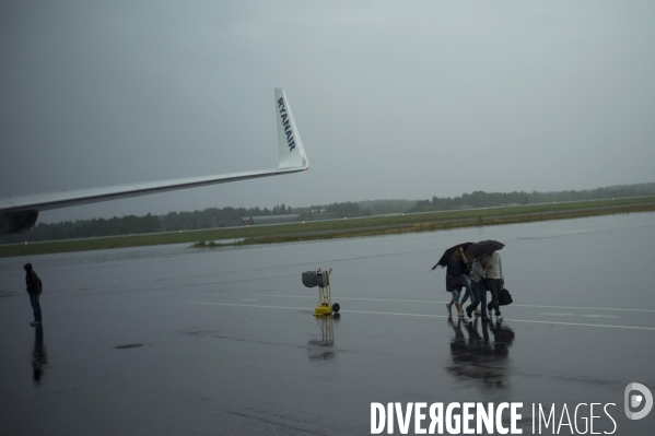Avion de la compagnie aerienne low cost, ryanair.
