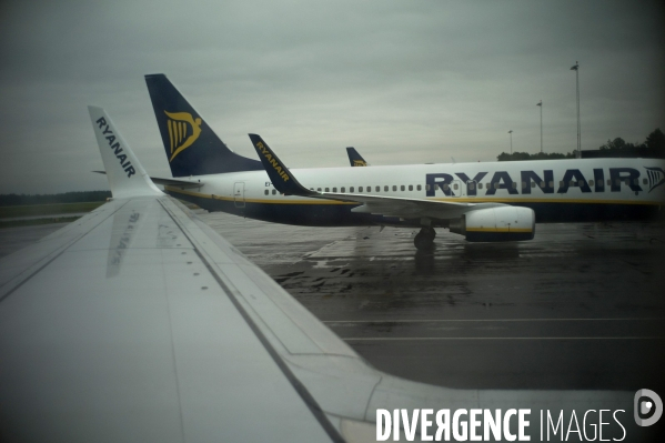 Avion de la compagnie aerienne low cost, ryanair.