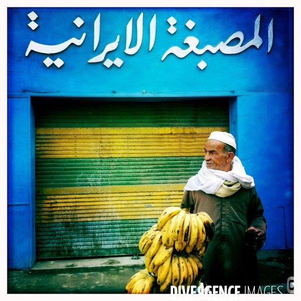 Daily life in cairo, egypt.