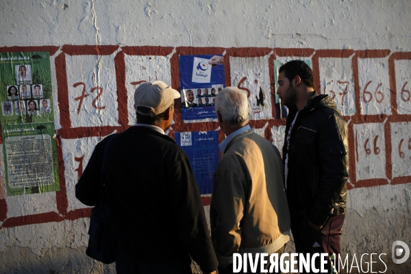 Affiches electorales a tunis.