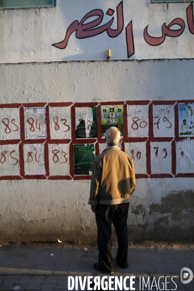 Affiches electorales a tunis.