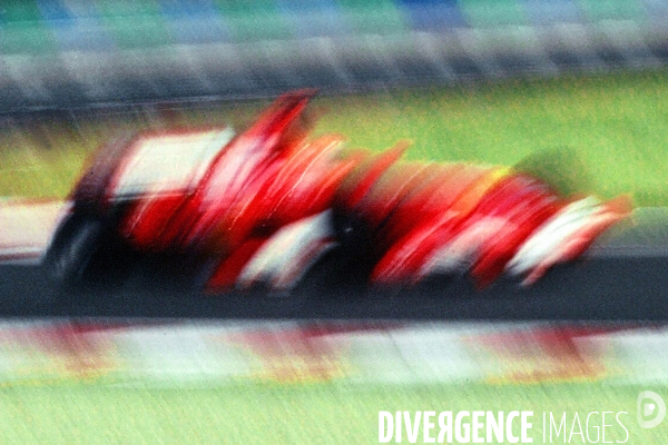 Scuderia Ferrari F1. Effet de  Vitesse Artistique .