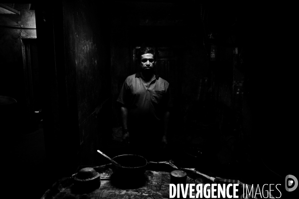 Portraits nocturnes commerçants - Delhi