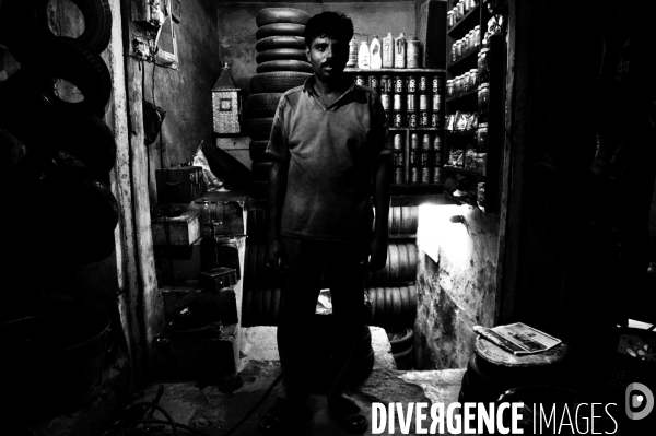 Portraits nocturnes commerçants - Delhi