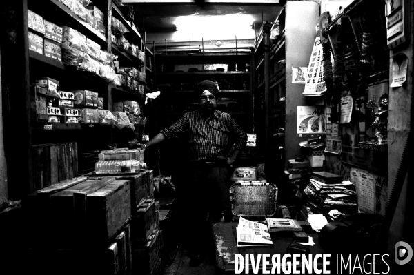 Portraits nocturnes commerçants - Delhi