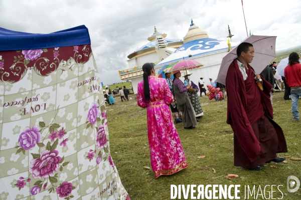 Course hippique sur le haut plateau tibétain - Horse race on tibetan plateau