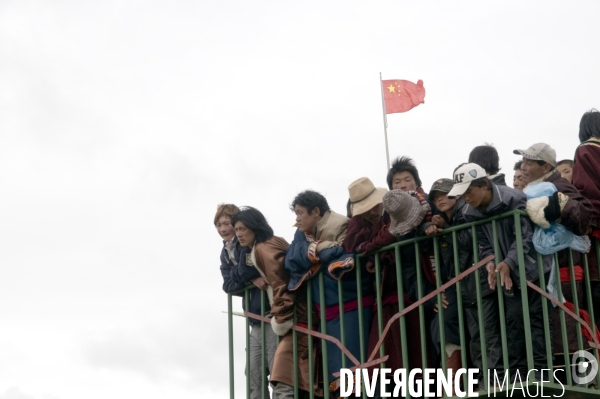 Course hippique sur le haut plateau tibétain - Horse race on tibetan plateau