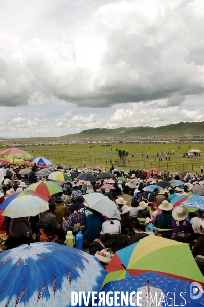 Course hippique sur le haut plateau tibétain - Horse race on tibetan plateau